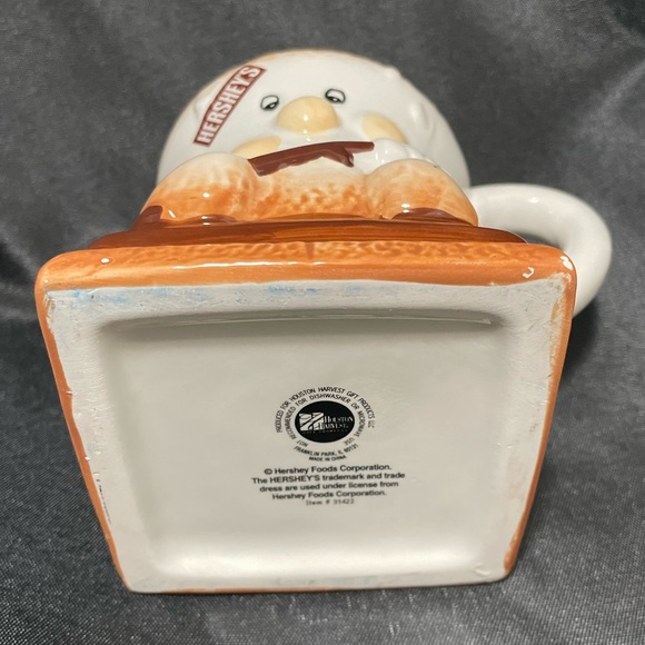 HERSHEY’S Hot Chocolate Marshmallow Mug Vintage 1990 Chipped Paint GR8 4 Planter - Picture 2 of 9